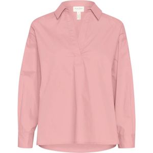 Part Two, Blouses & Shirts, Dames, Roze, XS, Katoen, Lynnepw Sh Blouse Zilver Roze