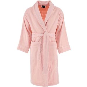 Versace, Pastel Pink Terry Fabric Bathrobe Roze, Dames, Maat:L