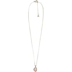 Skagen, Agnethe Hanger Ketting Moeder van Parel Roségoud Roestvrij Staal Roze, Dames, Maat:ONE Size