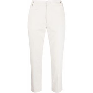 Dondup, Chino Broek Wit, Dames, Maat:M