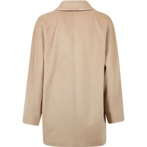 Max Mara, Mantels, Dames, Bruin, S, Wol, Korte Camel Jas