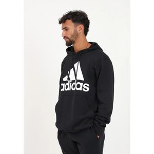 Adidas, Sweatshirts & Hoodies, Heren, Zwart, XL, Katoen, Zwarte Performance Sweater met capuchon voor heren