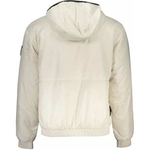 Calvin Klein, Jassen, Heren, Beige, M, Polyester, Lichtgewicht Gerecyclede Polyester Hoodie