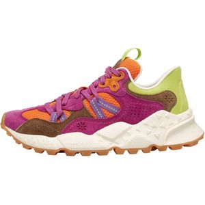 Flower Mountain, Schoenen, Dames, Paars, 39 EU, Suède, Suede and technical fabric sneakers Tiger Hill UNI