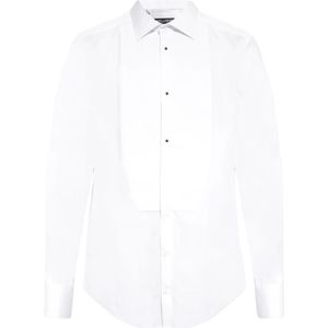 Dolce & Gabbana, Overhemden, Heren, Wit, 2Xl, Katoen, Formeel overhemd