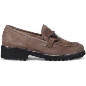 Sangiorgio, Schoenen, Dames, Beige, 39 EU, Suède, Verfijnde Italiaanse Suède Mocassin