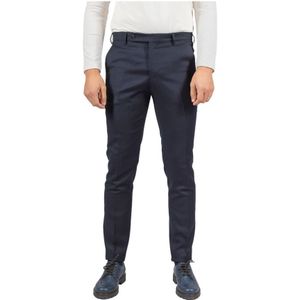 Berwich, Blauwe Chino Broek Blauw, Heren, Maat:L