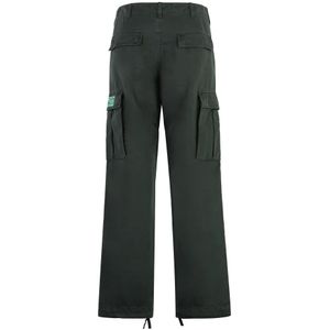 Dolce & Gabbana, Broeken, Heren, Groen, S, Katoen, Cargo Broek met Veel Zakken