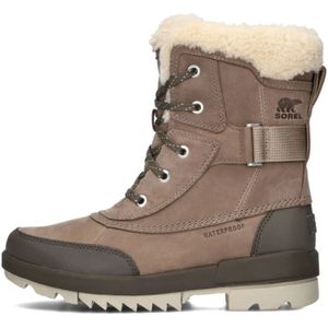 Sorel, Schoenen, Dames, Beige, 38 EU, Nepbont, Taupe Waterdichte Veterschoenen