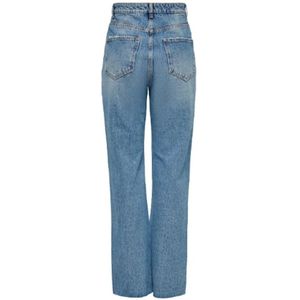 Only, Jeans, Dames, Blauw, W28 L30, Katoen, Wijde Pijp Jeans Herfst/Winter Collectie