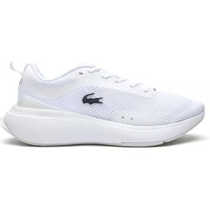 Lacoste, Schoenen, Dames, Wit, 39 1/2 EU, Witte Evo Sneakers met Rubberen Zool