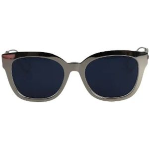 Dior Vintage, Pre-owned, Dames, Grijs, ONE Size, Pre-owned Metal sunglasses