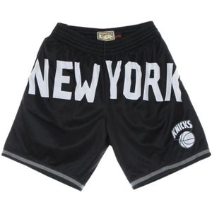 Mitchell & Ness, Basketbalshort Zwart, Heren, Maat:S