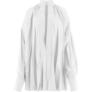 Salvatore Ferragamo, Blouses & Shirts, Dames, Wit, M, Blouses Shirts