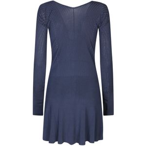 Jacquemus, Kleedjes, Dames, Blauw, S, Polyester, Kleedjes