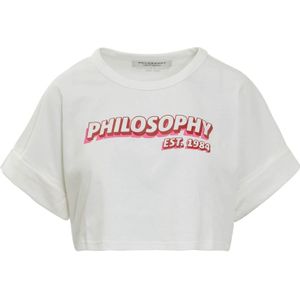 Philosophy di Lorenzo Serafini, Tops, Dames, Wit, S, Korte mouwen T-shirt