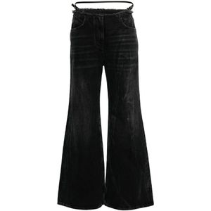 Givenchy, Jeans, Dames, Zwart, W28, Denim, Flared Jeans