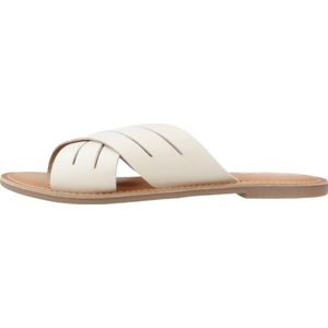 Kickers, Stijlvolle Flip Flops voor Zonnige Dagen Beige, Dames, Maat:39 EU