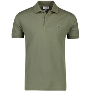 Lacoste, Tops, Heren, Groen, 2Xl, Katoen, Groene polo met korte mouwen Classic Fit