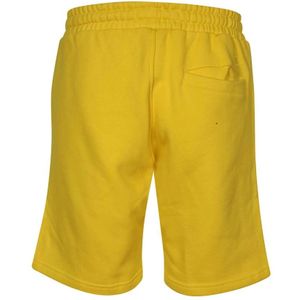 Les Deux, Korte broeken, Heren, Geel, 2Xl, Katoen, Katoenen Fleece Shorts