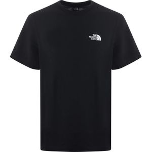 The North Face, Eenvoudige Dome Logo Katoenen T-shirt Zwart, Heren, Maat:L