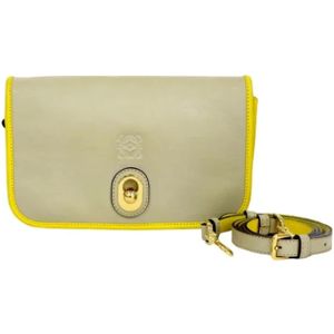 Loewe Pre-owned, Pre-owned, Dames, Beige, ONE Size, Leer, Pre-owned Leather clutches