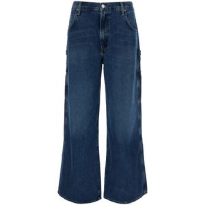 Agolde, Jeans, Heren, Blauw, W33, Katoen, Wide Jeans