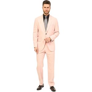 Hugo Boss, Roze wollen blend regular fit jurk Roze, Heren, Maat:M