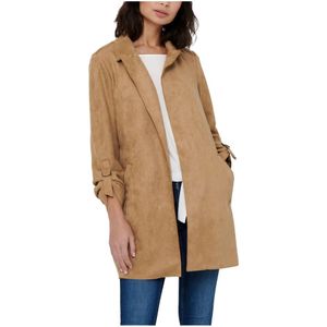 Only, Jassen, Dames, Beige, S, Polyester, Herfst/Winter Damesjas