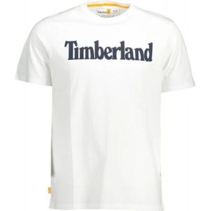 Timberland, Tops, Heren, Wit, M, Katoen, T-Shirts