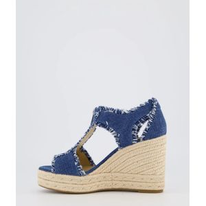 Michael Kors, Schoenen, Dames, Blauw, 36 EU, Dames Berkley Mid Wedge