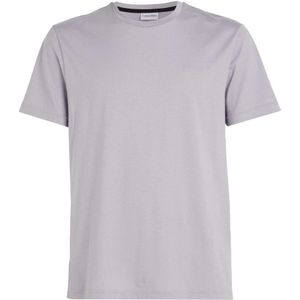 Calvin Klein, Paarse T-shirts Paars, Heren, Maat:L