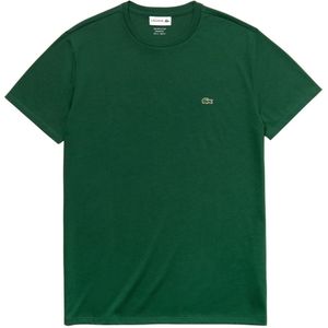 Lacoste, Tops, Heren, Groen, XL, 132 Groene T-shirt