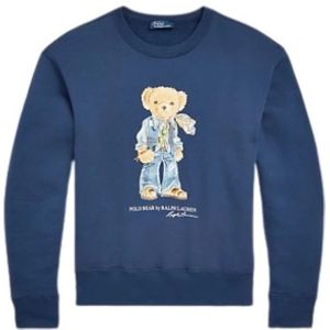 Polo Ralph Lauren, Sweatshirts & Hoodies, Dames, Blauw, L, Katoen, Sweatshirts & Hoodies