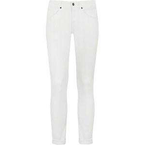 Dondup, Jeans, Heren, Wit, W31, Denim, Witte denim broek voor heren