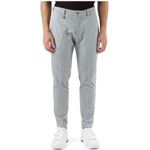 Antony Morato, Skinny Fit Viscose Broek met Knoop- en Ritssluiting Grijs, Heren, Maat:S