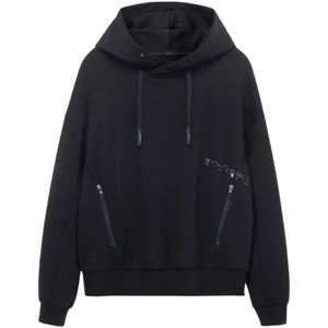 Krakatau, Sweatshirts & Hoodies, unisex, Zwart, S, Zwarte hoodie voor casual dagen