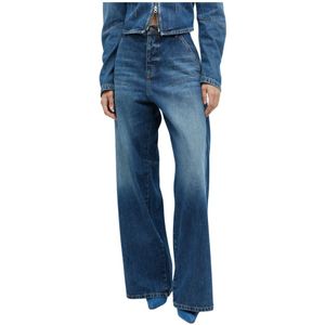 Diesel, Jeans, Dames, Blauw, W27, Katoen, Vintage Contraststiksels Jeans