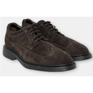 Hogan, Schoenen, Heren, Bruin, 44 EU, Zakelijke Schoenen Upgrade, Hogan H576 Clark Herenschoenen