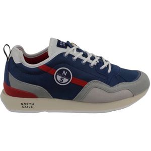 North Sails, Schoenen, Heren, Veelkleurig, 42 EU, Nylon, Blauwe Horizon Jet Hardloopschoen