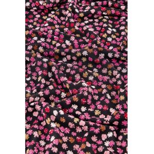 Fabienne Chapot, Kleedjes, Dames, Roze, 2Xl, Polyester, Bloemenprint Midi Jurk