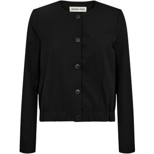 Designers Remix, Jassen, Dames, Zwart, M, Herfst Essential Bomber Blazer