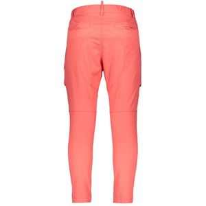 Dsquared2, Broeken, Heren, Roze, M, Katoen, Cargo Broek met Veel Zakken