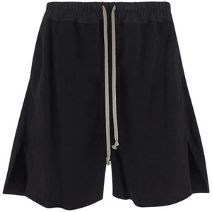 Rick Owens, Katoenen Bermuda Boxershorts Zwart, Heren, Maat:M