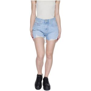 Tommy Jeans, Denim Shorts Blauw, Dames, Maat:W26