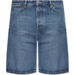 Samsøe Samsøe, Korte broeken, Heren, Blauw, W30, Katoen, Jeans shorts 'Saeddie'