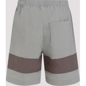 Craig Green, Korte broeken, Heren, Veelkleurig, M, Katoen, Grijze Katoenen Shorts Elastische Taille