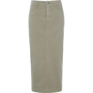 Bitte Kai Rand, Rokken, Dames, Beige, S, Denim, Zachte Khaki Denim Rok Jinzu Stijl