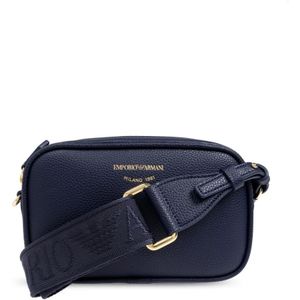 Emporio Armani, Tassen, Dames, Blauw, ONE Size, Leer, Schoudertas