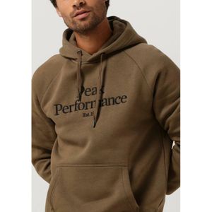 Peak Performance, Sweatshirts & Hoodies, Heren, Bruin, S, Katoen, Heren Original Hood Sweater Bruin